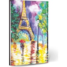 Hakay Paris Temalı Çizgili Mini Defter