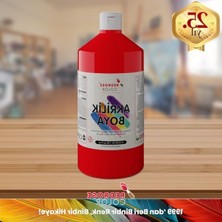 Hakay Dayanıklı Kırmızı Akrilik Boya - 1000 gr