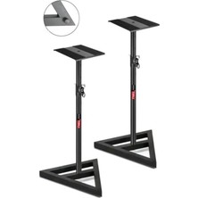 Hakay Yüksekliği Ayarlanabilir Stüdyo Monitör Standı Seti, 2'li