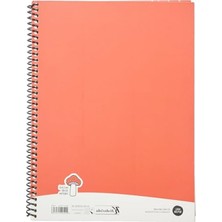 Hakay 80 Yaprak Kareli Spiralli Defter - Stickerli Kapak, 18.5X25 cm