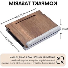 Hakay Minderli Eğim Ayarlı Laptop Sehpası ve Mousepadli Set