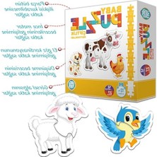 Hakay Çiftlik Hayvanları Puzzle, Çok Renkli ve Eğitici Oyun Seti