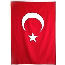 Hakay Kırmızı Alpaka Kumaş Bayrak, 100X150 cm Boyut, Dış Mekan Kullanımına Uygun