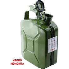 Hakay 5 Litre Metal Akaryakıt Bidonu, Aktarma Borusu ile