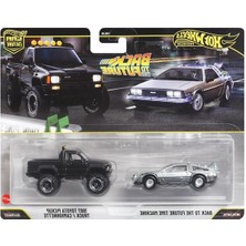 Hakay 1:64 Ölçekli Iki Adet Hot Wheels Araba Seti, Zaman Makinesi Temalı