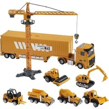 Hakay Sesli Işıklı Mini Iş Makineli Açılır Şantiye Seti