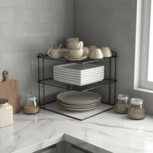 Hakay 3 Katlı Tabaklık Dolap Içi Düzenleyici, Tezgah ve Banyo Için Uygun