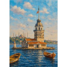 Hakay 1000 Parça Yapboz - Kız Kulesi Manzarası
