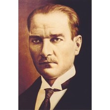 Hakay Dijital Baskı Atatürk Portreli Raşel Kumaş Bayrak 50X75 Cm, Kalın Plastik Hediye Kutusunda