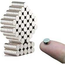 Hakay 50 Adet Yuvarlak Neodyum Mıknatıs, 6x3 mm Boyut, Güçlü Çekim
