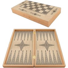 Hakay Star Marmara Yakma Ahşap Tavla – 12 mm Mdf Kasa, Parlak Selefon Kaplama, 36 mm Krem & Siyah Tavla Pulları, 9 mm Zar – Dayanıklı, Şık ve Tasarım