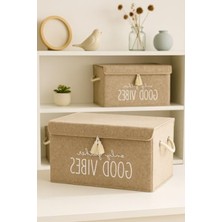 Hakay Mini Keçe Kapaklı Düzenleyici Kutu (35 x 24 x 24 Cm)