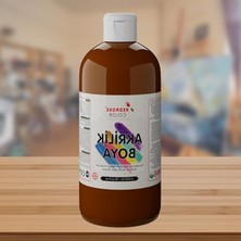 Hakay Kahverengi Akrilik Boya - 500 gr Sanat Projeleri Için