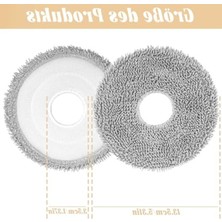 Hakay Mikrofiber Silme Pedi, Robot Süpürge Için Yıkanabilir ve Tekrar Kullanılabilir