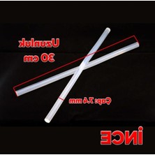 Hakay 10 Adet Ince Şeffaf Silikon - 7mm Çapında ve 30CM Uzunluğunda
