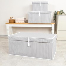 Hakay Kapaklı Sandık Tipi Organizer, Dayanıklı ve Katlanabilir - 70X40X30 cm