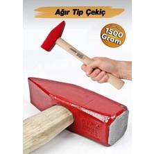 Zimak ZMK-1036 Ahşaap Saplı Dövme Çelik Tesviyeci Çekiç 1500 Gram
