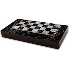 Hakay Büyük Boy Tavla Seti - 12 mm Mdf Kasa, Şık Tasarım