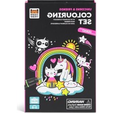 Hakay Neon Unicorn Boyama Seti, Çizim Seti ile Eğlenceli Aktiviteler