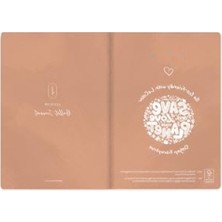 Hakay Keten Noktalı Bullet Journal Defteri - 17X24 Cm, Denizatı Desenli