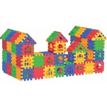 Hakay 128 Parça Eğlenceli Puzzle Seti, Şehir Teması