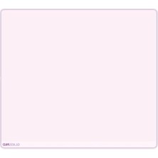 Hakay Temperli Cam Mouse Pad - Mat Yüzey, 4mm Kalınlık, Kaymaz Kenarlar, Bilek Dostu Bizote Kenar, Oyun & Ofis (Toz Pembe, 45X40)