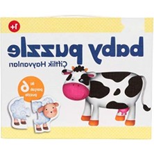 Hakay Çiftlik Hayvanları Temalı Puzzle - Eğitici Oyun Seti