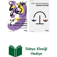 Can Yayınları Jean Jacques Rousseau 2 Kitap Seti + Dünya Klasiği Hediye