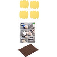 Semel 5li Set Araba Kapı Kolu Koruyucu Çizilme Önleyici Şeffaf Sticker Film Koruma Seti