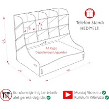 Hakay Lacivert Kareli Kraft Ofis Defteri - Kullanışlı ve Şık Tasarım