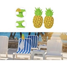 Hakay Ananas Şeklinde Jumbo Boy Havlu Mandalı Seti ile Plaj Keyfi