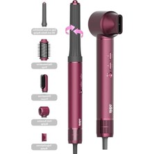 Hakay Uzun Multi-Styler Saç Şekillendirici, 5in1 Hava Üflemeli