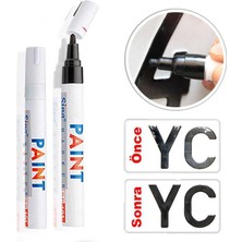 TeknoKapsül Paint Oto Lastik Rötuş Boya Kalemi Siyah