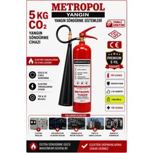 Metropol Yangın 5 kg Krbondioksitli (Co2) Yangın Söndürme Cihazları, Yangın Tüpleri ,yangın Söndürme Sistemleri