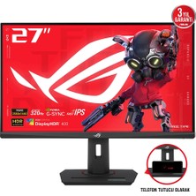 Asus Rog Strıx XG27ACMS 27 Gamıng Fast IPS Freesync ve G-Sync Uyumlu Hdr 2k 2560X1440 0.3ms 320HZ 350CD Dp HDMI Usb-C Vesa 3yıl Elmb Hdr Pıvot Usb-C PD15W Monıtör