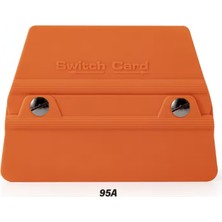TeknoKapsül Switch Card Oval Kare Ragle Ppf/tph Cam Filmi Çekme Uygulama Aparatı Teflonlu 95A Sertlik 10X9CM Tu