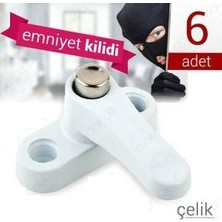 Semel Pvc Kapı Pencere Emniyet Kilidi - Çelik - 6 Adet