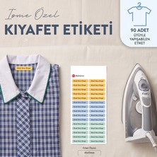 Mühürce Isme Özel Ütü Ile Yapışan Dikişsiz Kıyafet Isim Etiketi 90 Adet (45X10 Mm)