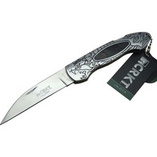 Semel Crkt Cr 0124 Kamp Çakı 20 cm - Metal Desenli Sap, Kılıflı, Kutulu