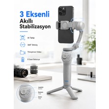 Zenviaa Mey Ithalat® Profesyonel Telefon Gimbal Stabilizer 3 Eksen Sabitleme Çoklu Çekim Modlar�