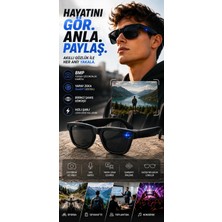 Eco Lounge Birinci Şahıs Çekim Yapabilen 8mp Kameralı Yapay Zeka Akıllı Gözlük Chatgpt Destekli