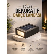 Eco Lounge Dekoratif Duvar Lambası Solar Güneş Enerjili Bahçe Aydınlatması