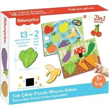 Eco Lounge FP2793 Fısher Prıce Tak Çıkar Puzzle Meyve Sebze