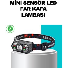 Eco Lounge Hareket Sensörlü Şarjlı LED Far Suya Dayanıklı Çok Modlu