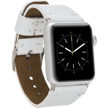 Eco Lounge Apple Watch Uyumlu Deri Kordon 38-40-41MM Orfe F3 Beyaz