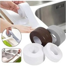 CATEKSSS Su Geçirmez Kenar Bandı Su Sızdırmaz Banyo Küvet Mutfak Lavabo Beyaz Bant 3.2m Beyaz