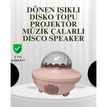 Semel Sesle Etkileşimli Yıldız Projektörlü Gece Lambası – Bluetooth Hoparlörlü, USB Girişli, Dönen Okyanus