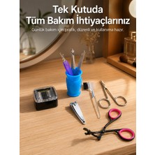 Marsilyan Ev Tipi Manikür Seti Cımbız Tırnak Makası Kaş Makası Bakım Kiti