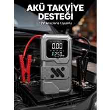 Eco Lounge Taşınabilir Araç Akü Takviye ve Hava Kompresörü Powerbank Özellikli