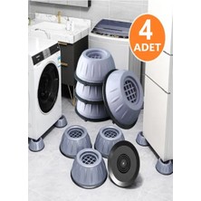 CATEKSSS Gürültü Engelleyici ve Kaymaz Titreşim Önleyici Kauçuk Ayak Pedleri Çamaşır Makinesi Stoper 4'lü Set